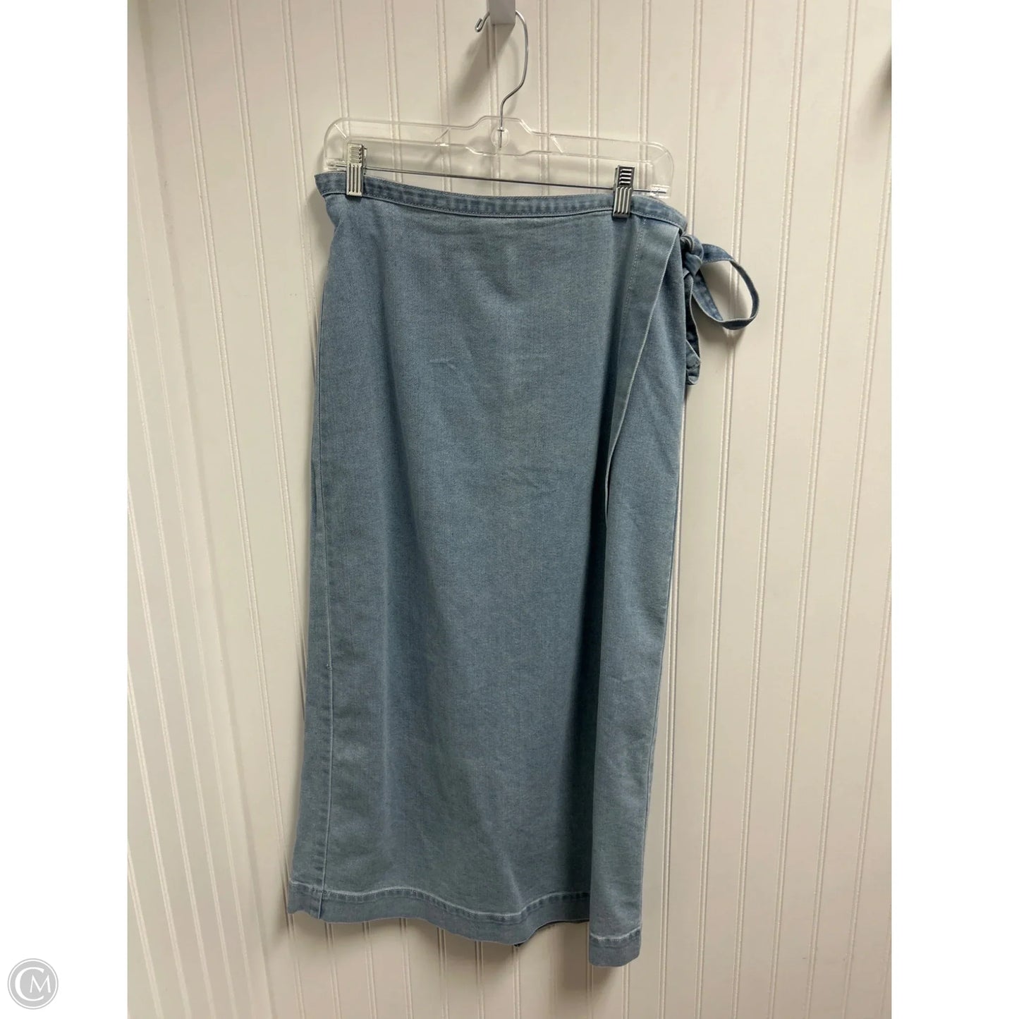 Skirt Maxi By Vero Moda In Blue Denim, Size: 10