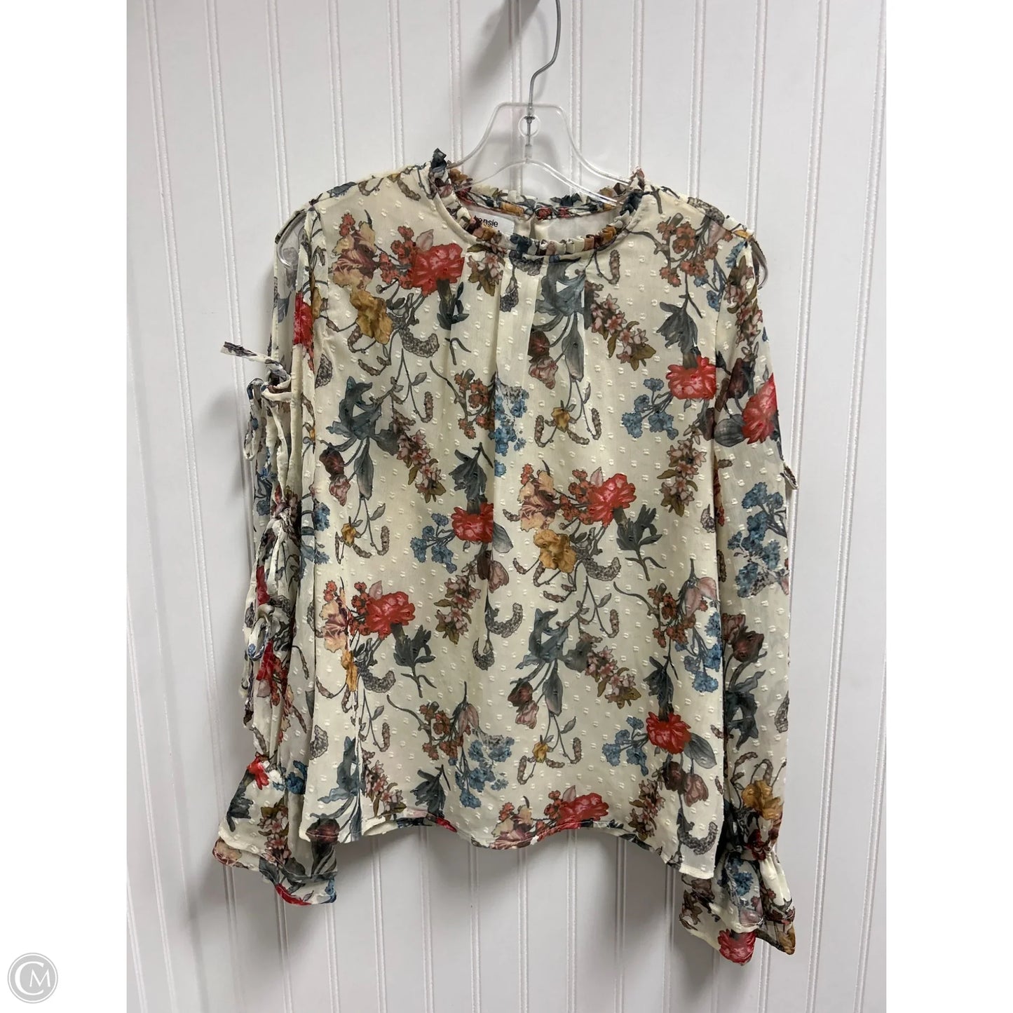 Top Long Sleeve By Kensie In Floral Print, Size: M