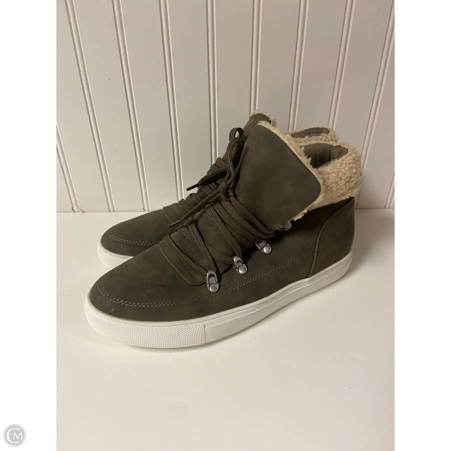 Shoes Flats By Report In Green, Size: 11