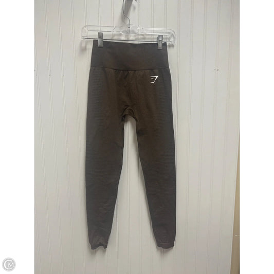 Athletic Leggings By Gym Shark In Brown, Size: Xs