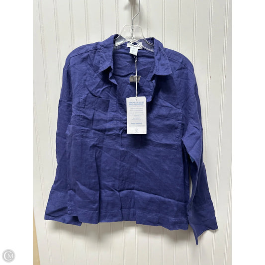 Top Long Sleeve Basic By Cmc In Blue, Size: S