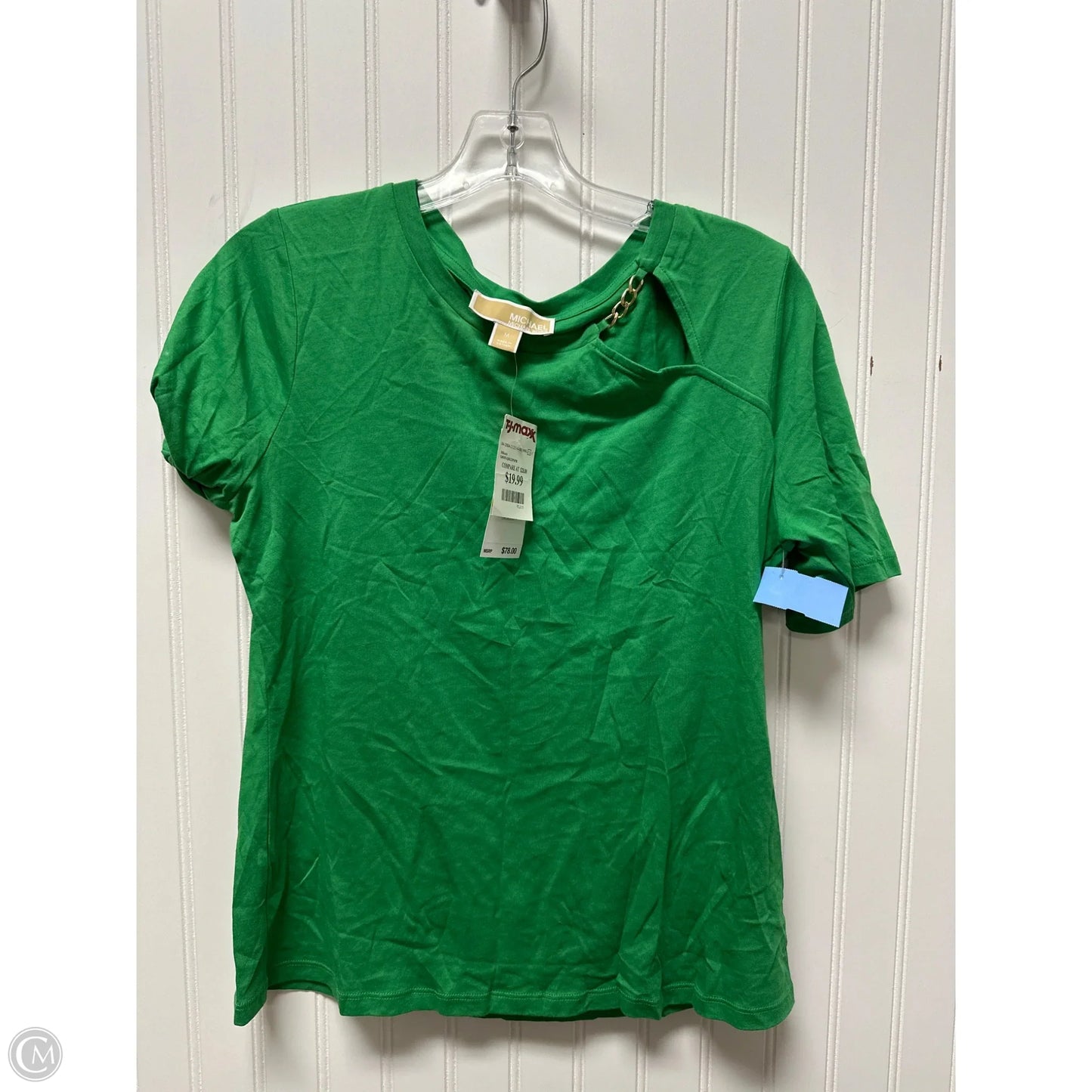 Top Short Sleeve Basic By Michael By Michael Kors In Green, Size: M