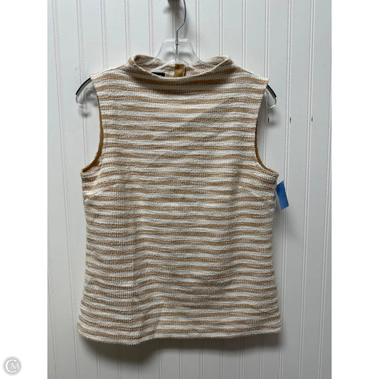 Top Sleeveless By Talbots In Striped Pattern, Size: S
