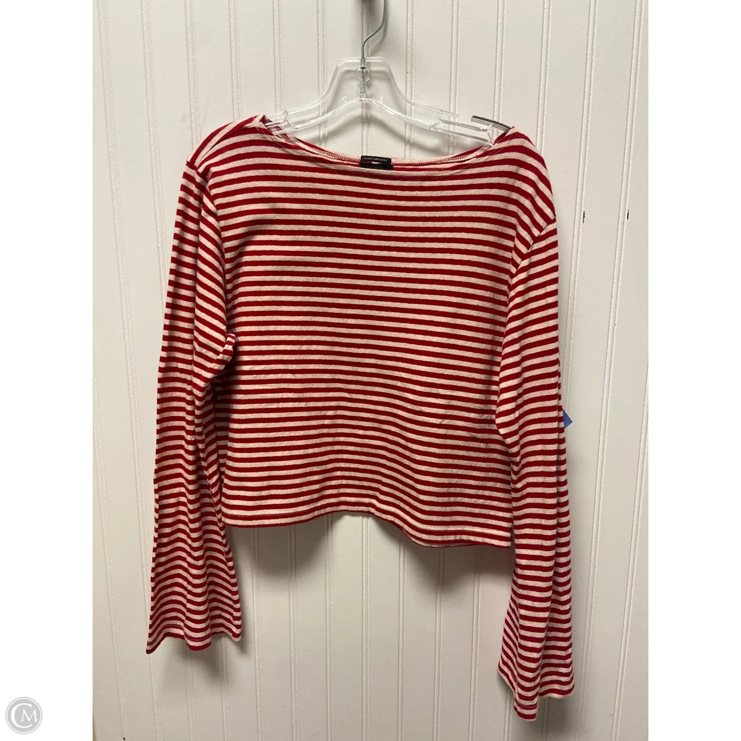 Top Long Sleeve By Mother In Striped Pattern, Size: M