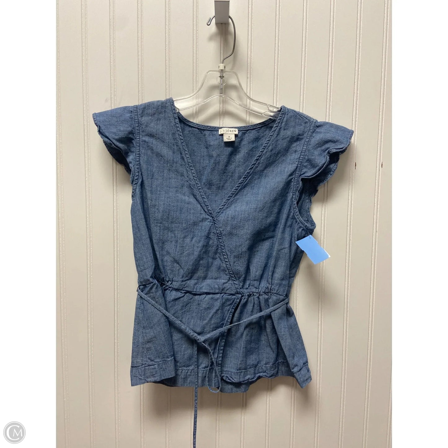 Top Short Sleeve By J. Crew In Blue, Size: Xs