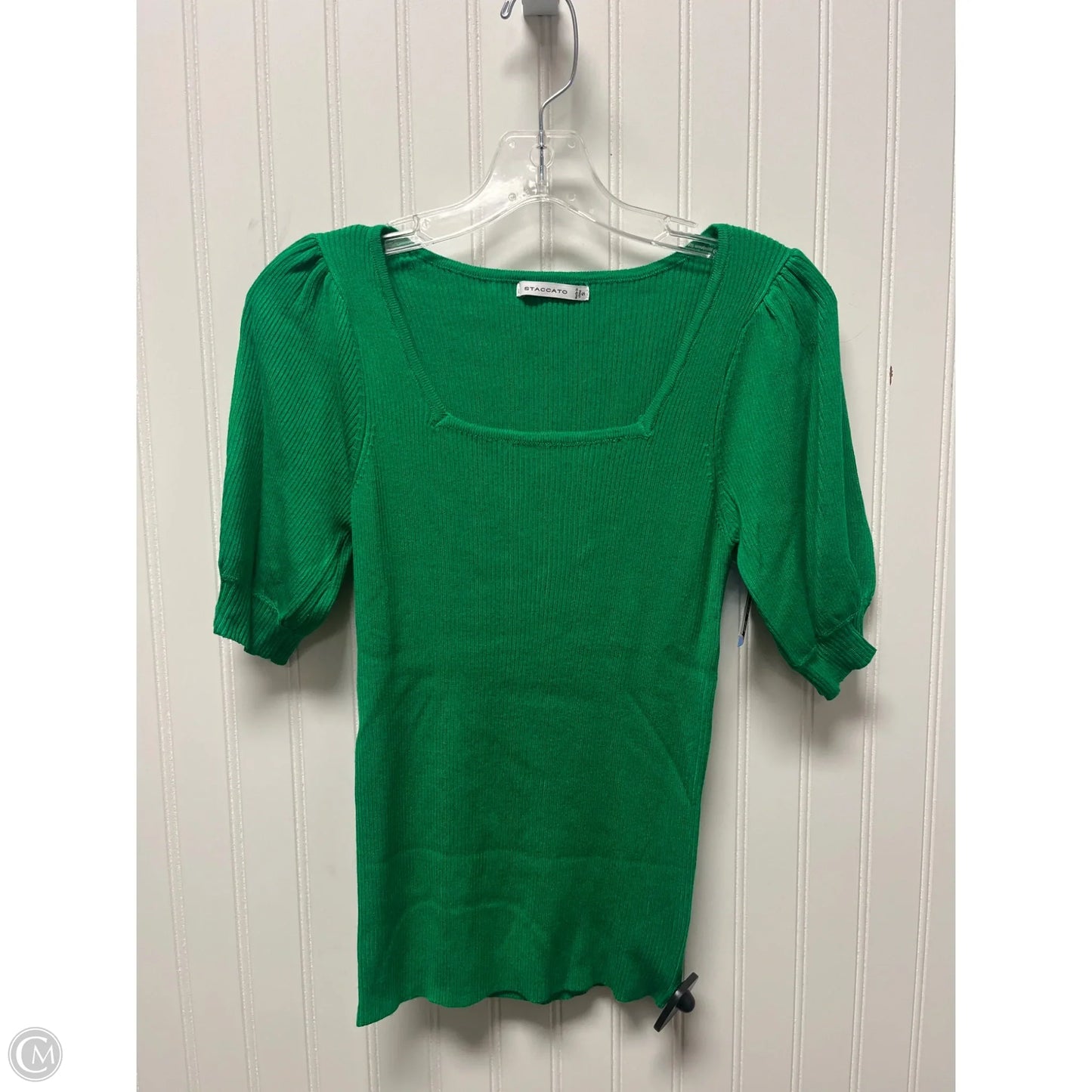 Sweater Short Sleeve By Staccato In Green, Size: S