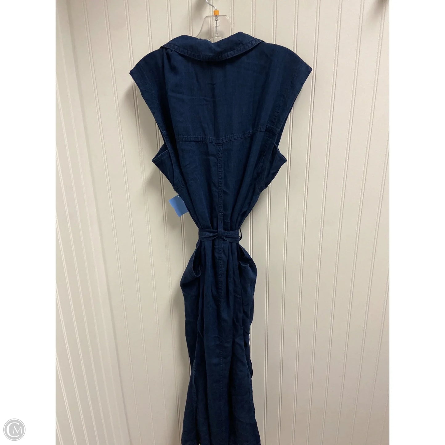 Dress Casual Maxi By Banana Republic In Blue Denim, Size: L