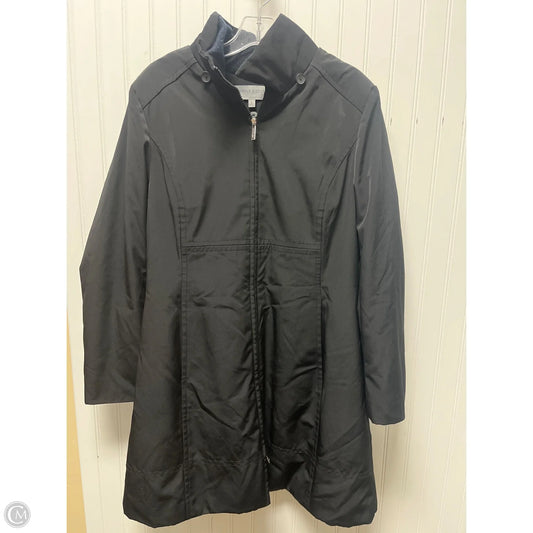 Coat Trench Coat By Anne Klein In Black, Size: L
