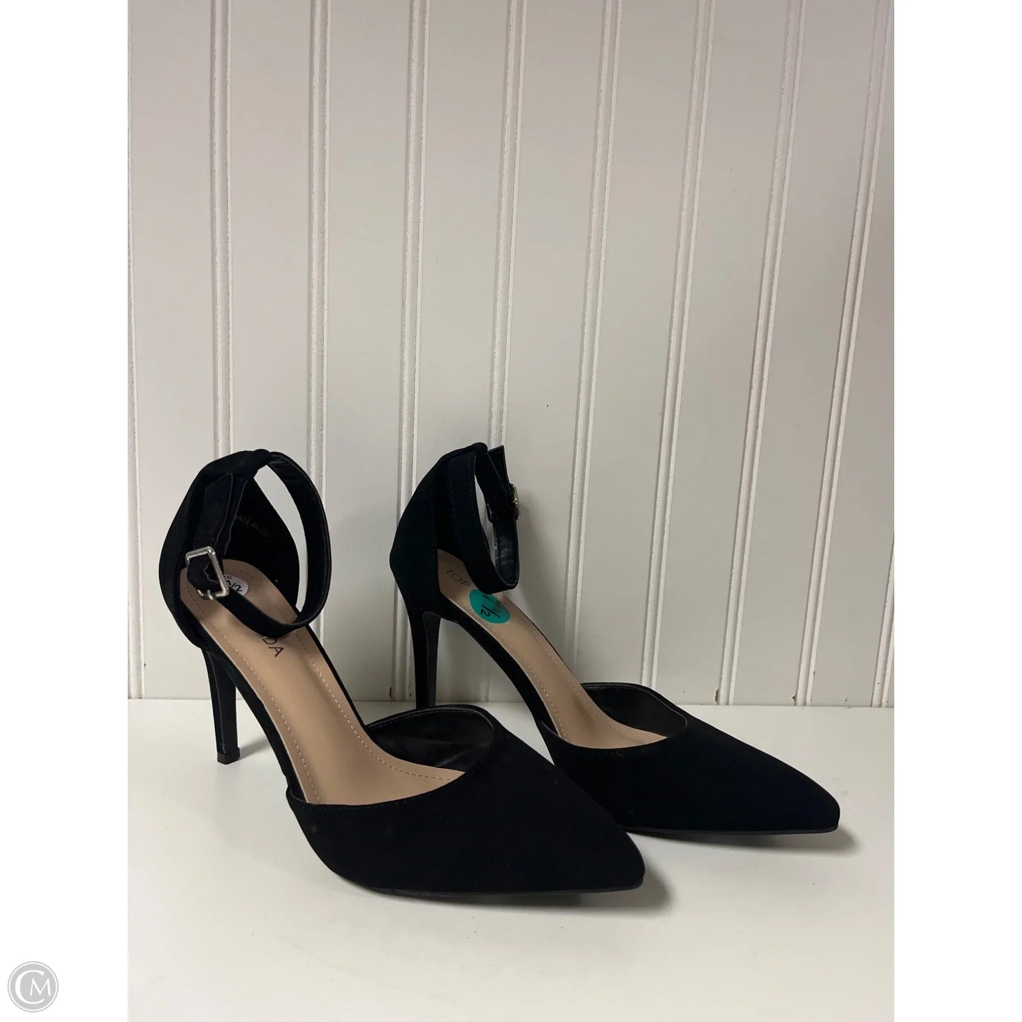 Shoes Heels Stiletto By Top Moda In Black, Size: 7.5