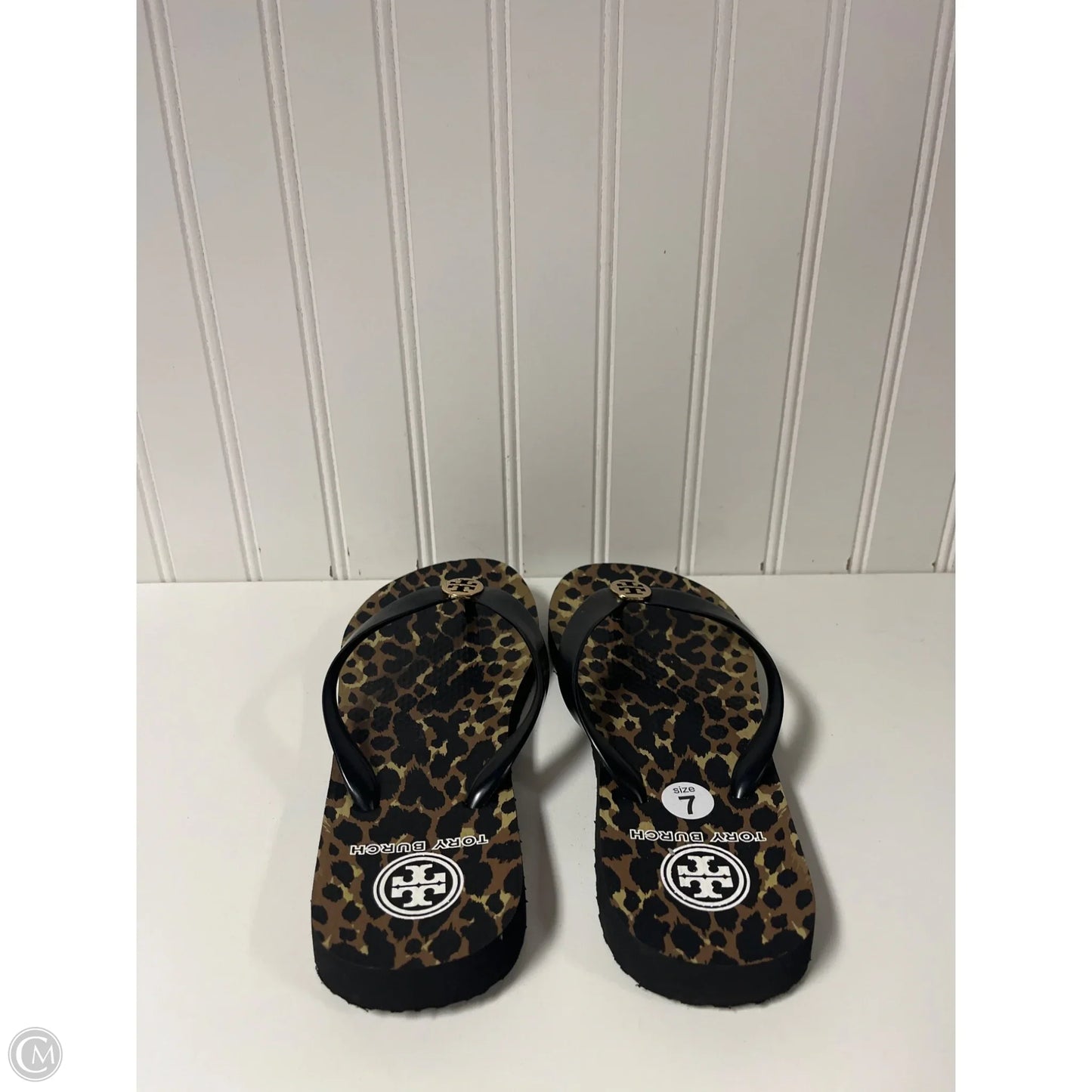 Sandals Designer By Tory Burch In Animal Print, Size: 7