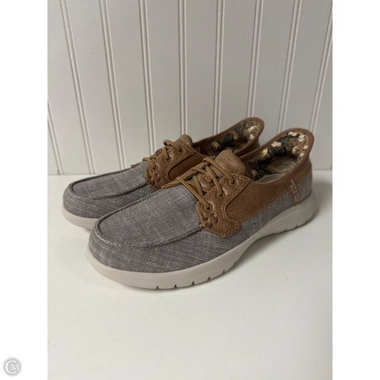 Shoes Flats By Skechers In Tan, Size: 8