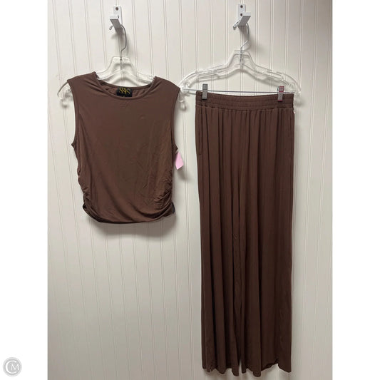 Pants Set 2pc By Clothes Mentor In Brown, Size: S