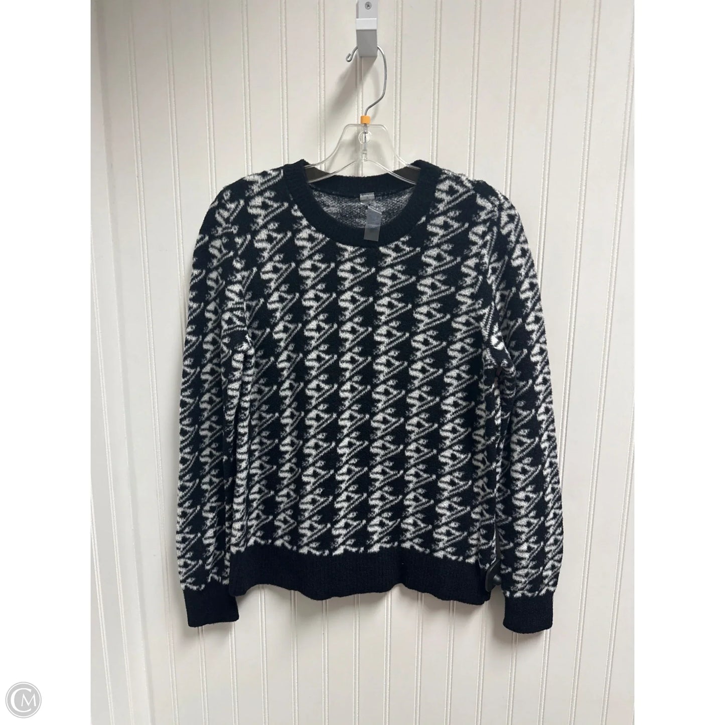 Sweater By Lou And Grey In Black & White, Size: S