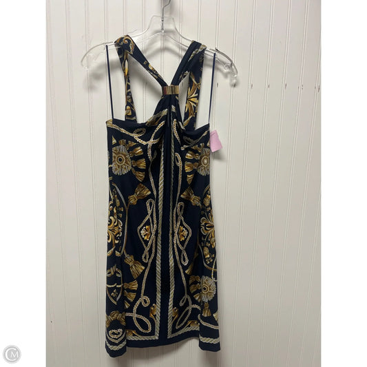 Dress Casual Short By Cache In Blue & Yellow, Size: M