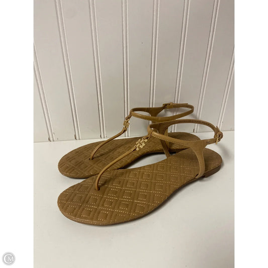 Sandals Designer By Tory Burch In Tan, Size: 8.5