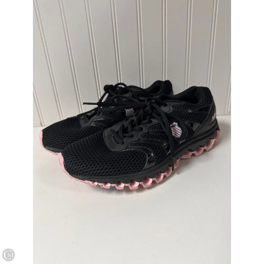 Shoes Athletic By K Swiss In Black & Pink, Size: 9.5