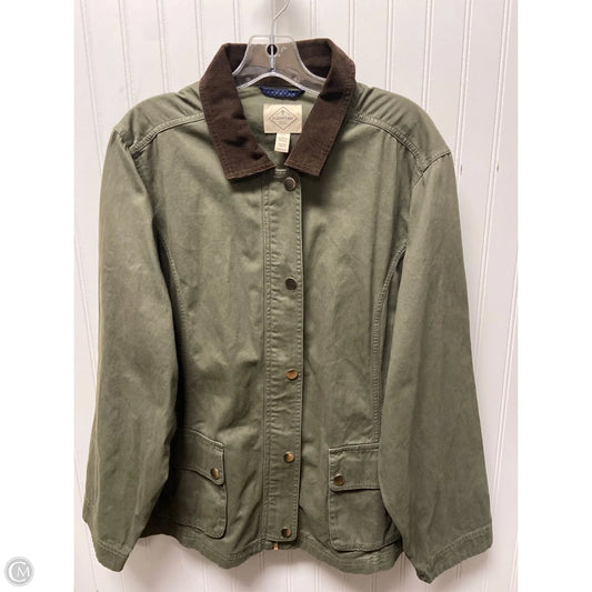 Jacket Shirt By St Johns Bay In Green, Size: 1x