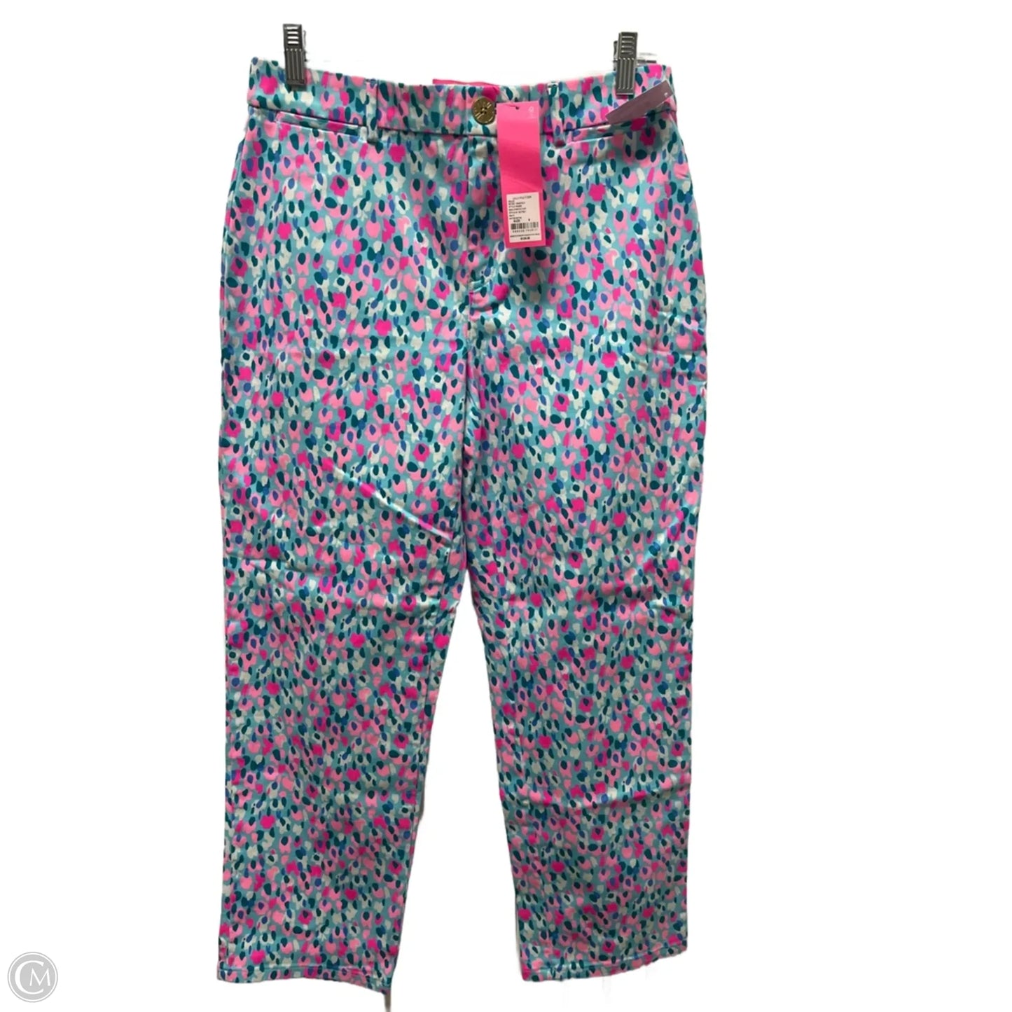 Pants Designer By Lilly Pulitzer In Blue & Pink, Size: 8