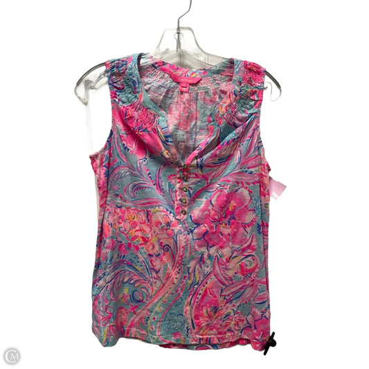 Top Sleeveless Designer By Lilly Pulitzer In Multi-colored, Size: S