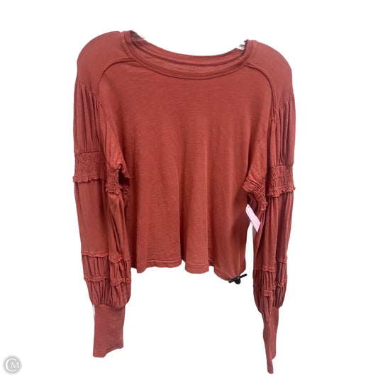 Top Long Sleeve By Pilcro In Pink, Size: S