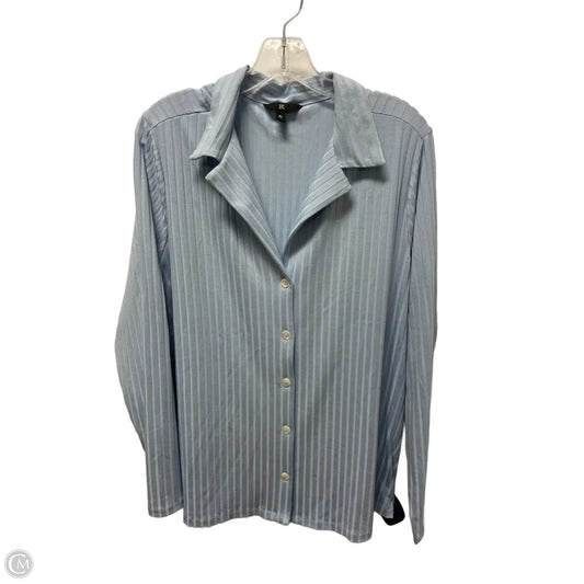 Top Long Sleeve By Banana Republic In Blue, Size: Xl