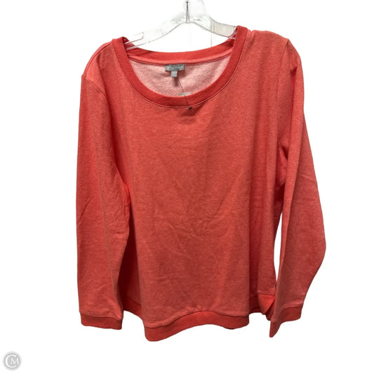 Sweater By Talbots In Orange, Size: Xl