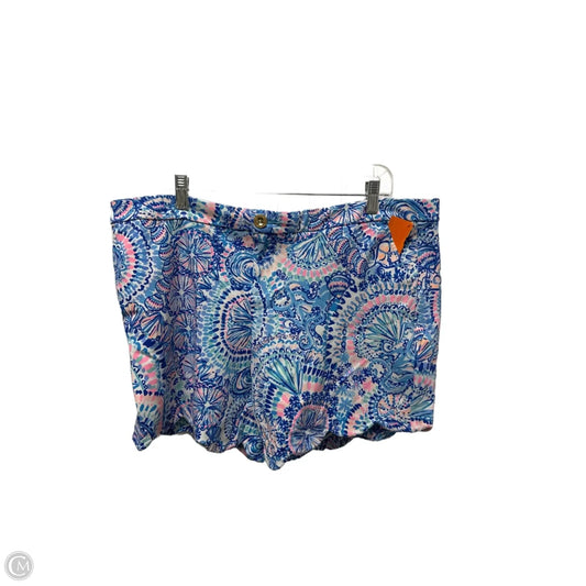 Shorts Designer By Lilly Pulitzer In Blue & Pink, Size: 16