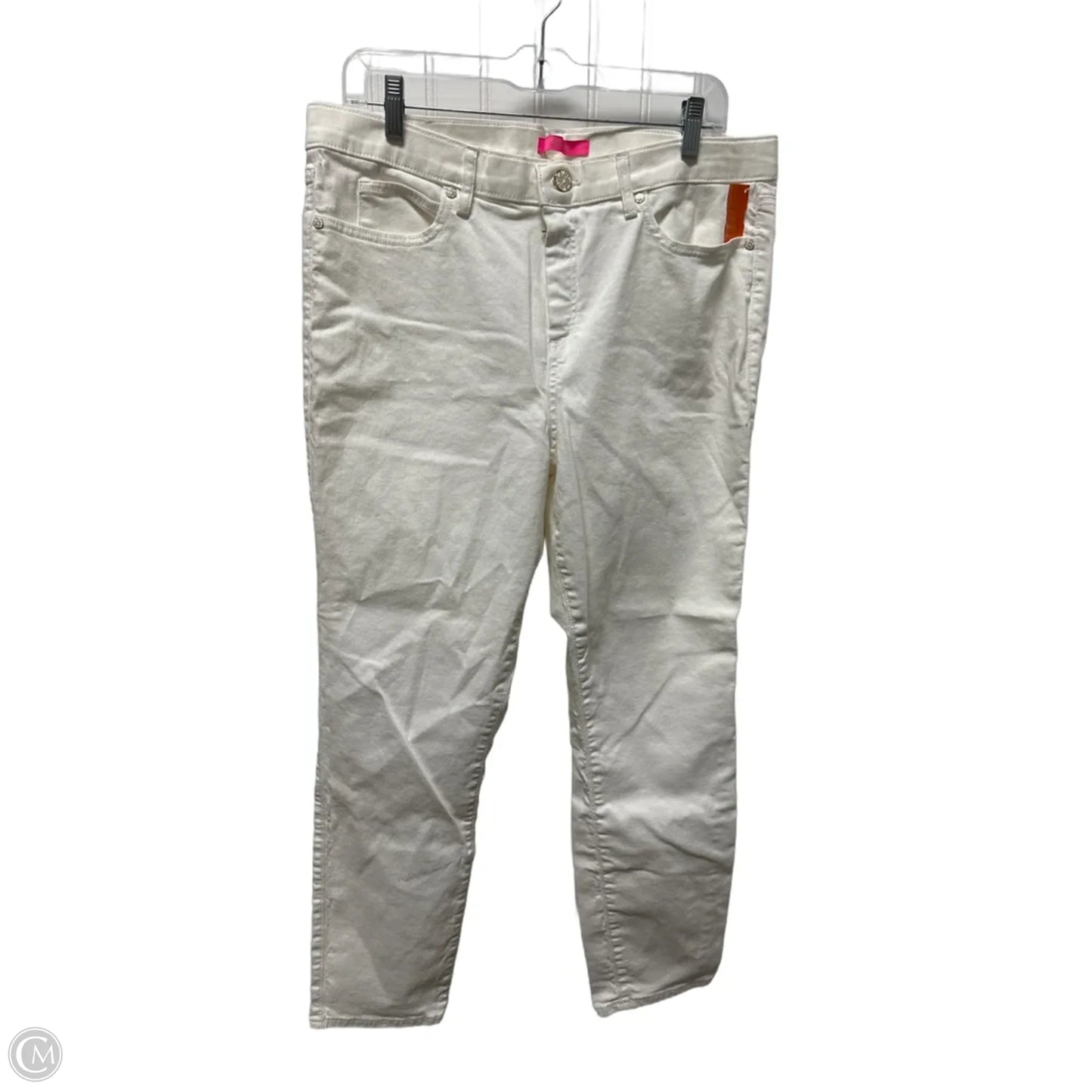 Jeans Designer By Lilly Pulitzer In White Denim, Size: 16