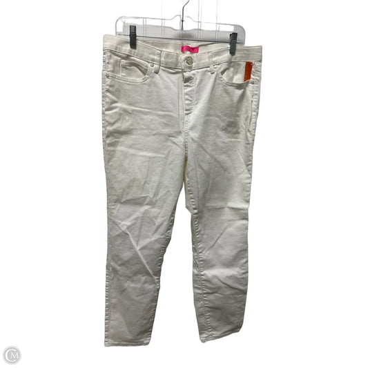 Jeans Designer By Lilly Pulitzer In White Denim, Size: 16