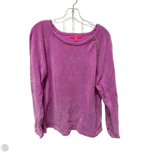 Sweater Designer By Lilly Pulitzer In Purple, Size: Xl