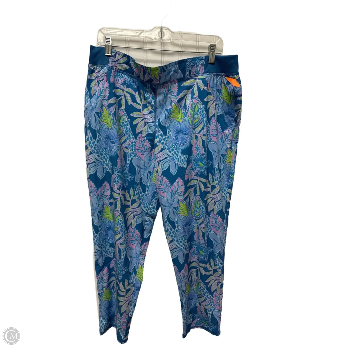 Pants Designer By Lilly Pulitzer In Blue & Green, Size: 14