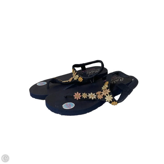 Sandals Flats By Skechers In Navy, Size: 9