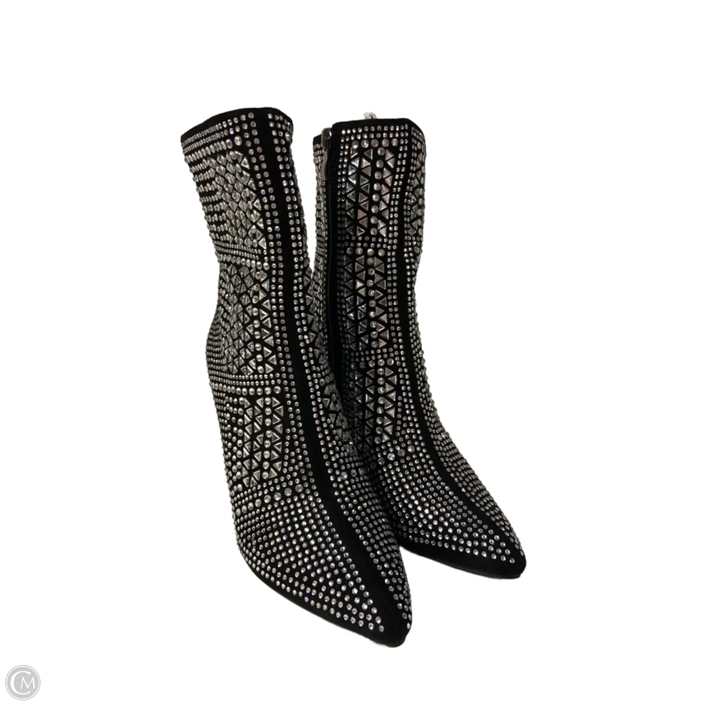 Boots Ankle Flats By Clothes Mentor In Black, Size: 7.5