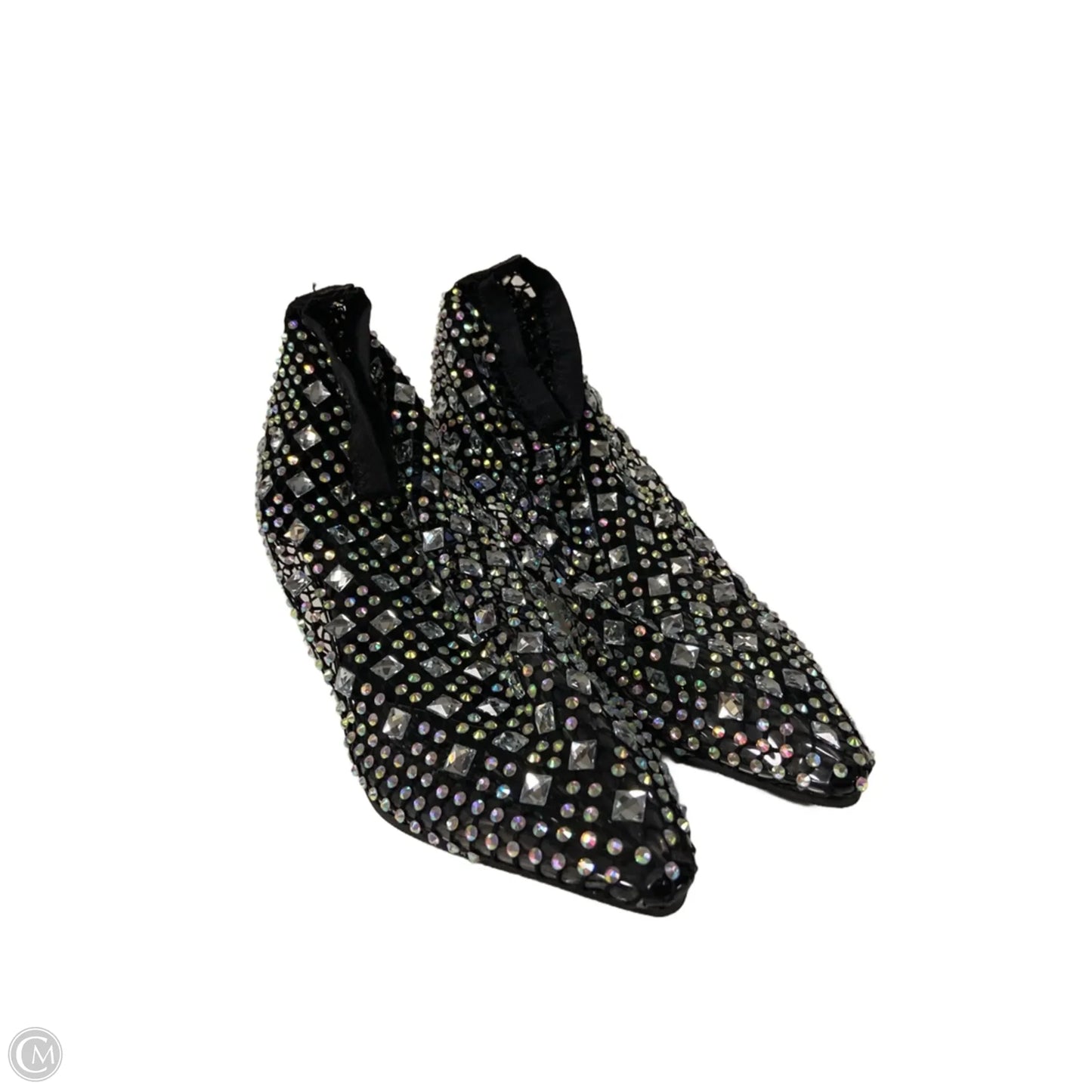 Boots Ankle Flats By Clothes Mentor In Black, Size: 5.5