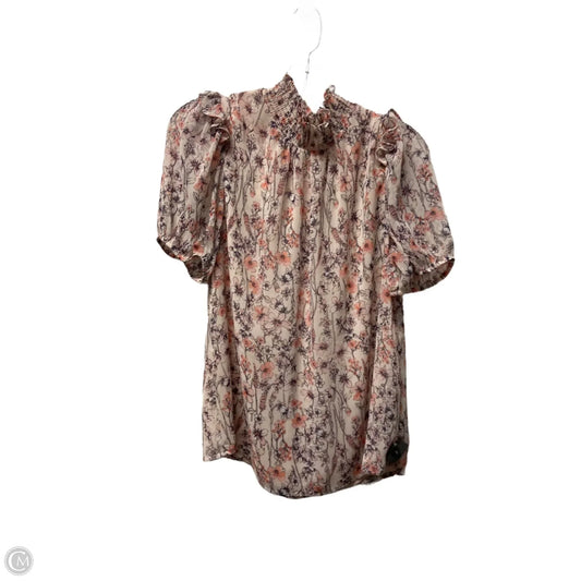 Top Short Sleeve By Tommy Hilfiger In Floral Print, Size: M