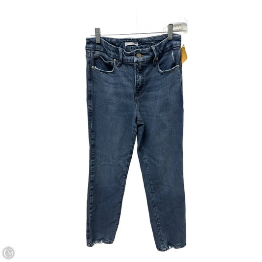 Jeans Straight By Good American In Blue Denim, Size: 2
