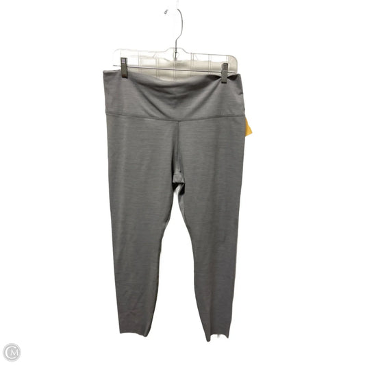 Athletic Leggings By Nike In Grey, Size: Xl