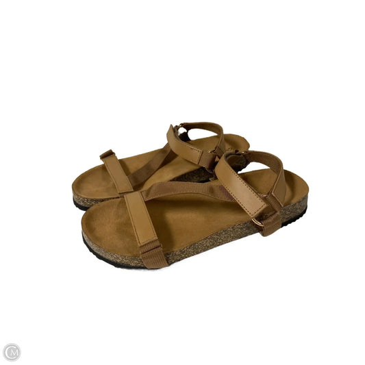 Sandals Flats By Qupid In Brown, Size: 10
