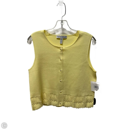 Top Sleeveless By Ellen Tracy In Yellow, Size: M