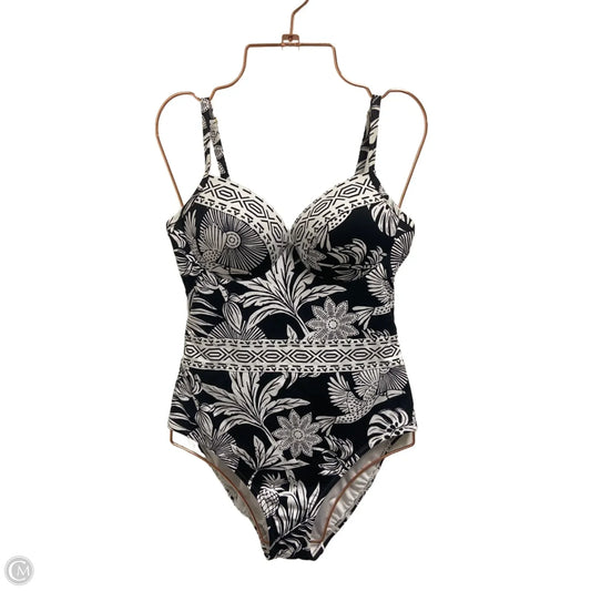 Swimsuit By Bleu In Black & White, Size: M