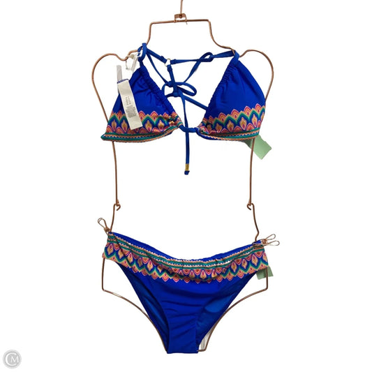 Swimsuit 2pc By Clothes Mentor In Blue & Orange, Size: M
