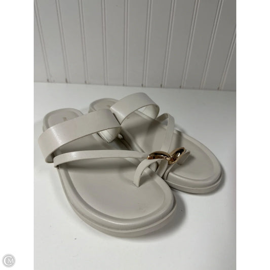 Sandals Flats By Madden Girl In Taupe, Size: 7.5