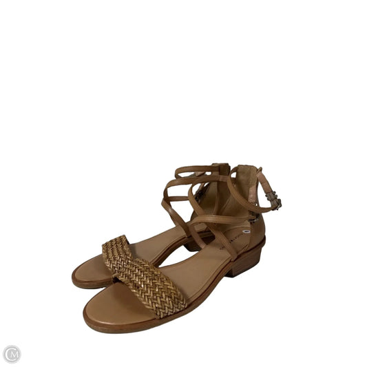 Sandals Heels Block By Lucky Brand In Tan, Size: 9