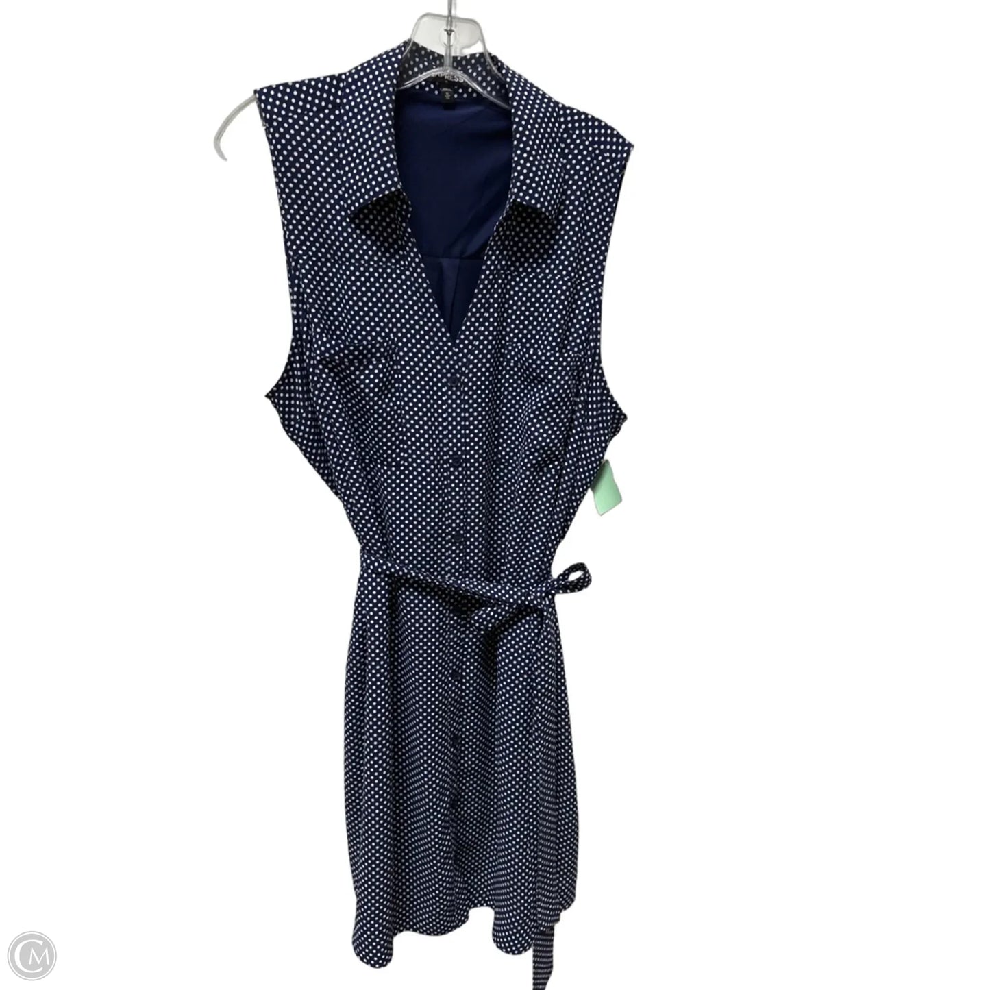 Dress Casual Short By Express In Polkadot Pattern, Size: Xl