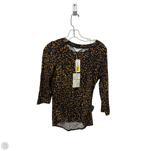 Top Long Sleeve Basic By Tommy Bahama In Black & Brown, Size: Sp