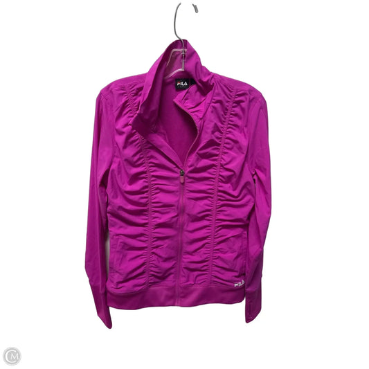 Athletic Jacket By Fila In Purple, Size: S