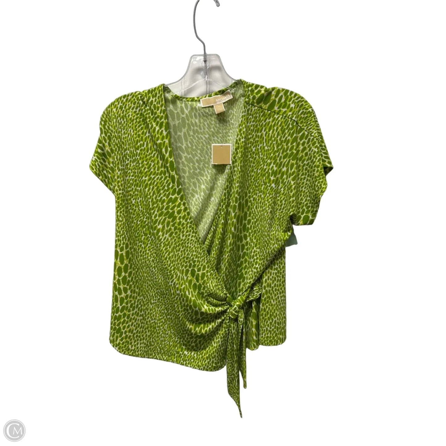 Top Short Sleeve By Michael By Michael Kors In Green, Size: M