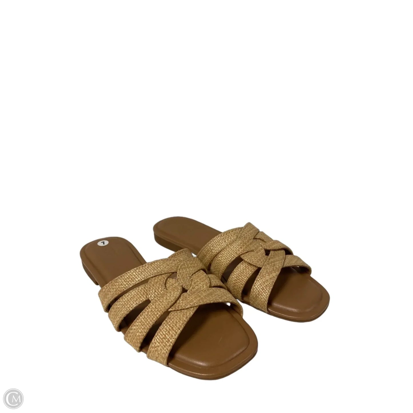 Sandals Flats By Nordstrom In Beige, Size: 7