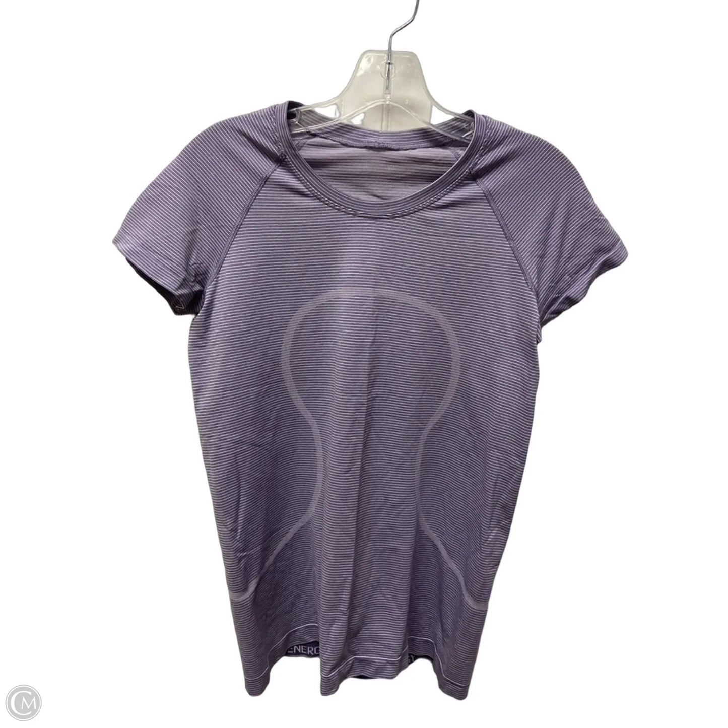 Athletic Top Short Sleeve By Lululemon In Purple, Size: M