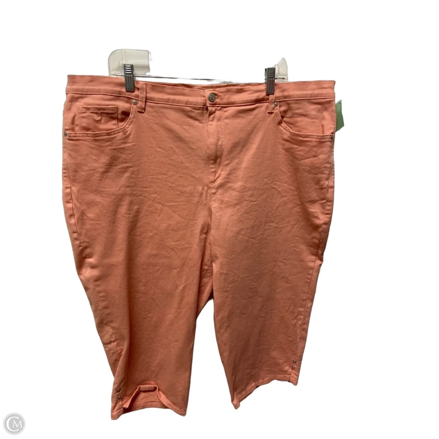 Capris By Gloria Vanderbilt In Pink, Size: 20